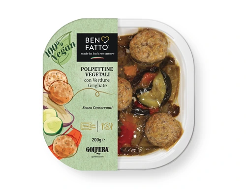 Plant-Based Meatballs with Grilled Vegetables